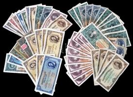 50db-os vegyes magyar pengő bankjegy tétel T:vegyes