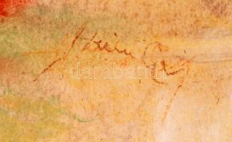 Hein jelzéssel: Szentendre, pasztell, papír, apró szakadással, 52,5×67 cm