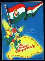 1938 Az 1000 éves Magyarország, Képes Vasárnap, A Pesti Hírlap karácsonyi albuma, rengeteg érdekes fotóval, karikatúrával, ábrával, reklámokkal, 97p