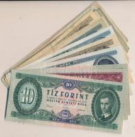 26db-os vegyes magyar forint bankjegy tétel, benne nagyon szép papírú bankjegyek T:vegyes