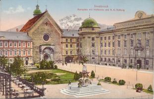 Innsbruck, Rennplatz, Hofkirche, K.k.Hofburg / square, church, castle