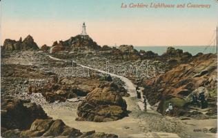 Jersey, Saint Brélade, causeway to the La Corbiere lighthouse (EK)