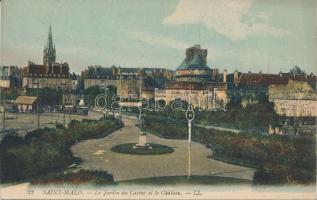 Saint-Malo, Jardin du casino, Chateau / casino garden park, castle