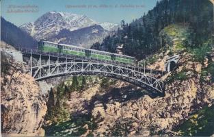 Schlossbachbrücke der Mittenwaldbahn / railway bridge, train (EK)