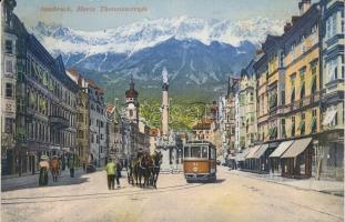 Innsbruck, Maria Theresienstrasse / street, tram 44,