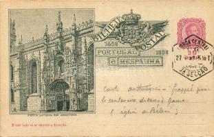 1898 Lisboa, Lisbon; Porta Lateral dos Jeronymos Ga.