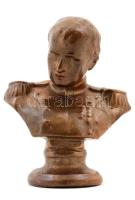 Napoleon büszt, jelzés nélkül, bronz, m:8 cm