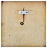 Asszonyi Tamás (1942-) 1970. "125 éves az ózdi gyár" Br plakett fatalpon (~122x130mm) T:2