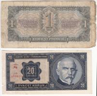 Orosz Birodalom 1909. 5R (2x) + Csehszlovákia 1926. 20K + Szovjetunió 1937. 1Ch T:III Russian Empire 1909. 5 Rubles (2x) + Czechoslovakia 1926. 20 Korun + Soviet Union 1937. 1 Chervonetz C:VF