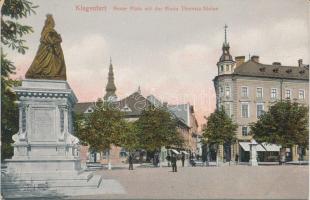 Klagenfurt, Neuer Platz, Maria Theresia Statue / square, statue (fa)