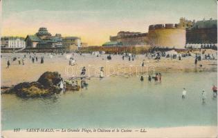 Saint-Malo, Grande Plage, Chateau, Casino / beach, castle, casino (EK)