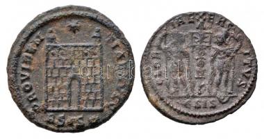 Római Birodalom / Siscia / I. Constantinus 324-325. Follis Cu (2,93g) + II. Constantinus 337-348. AE...