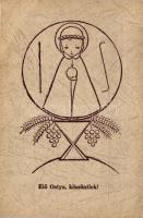 Vallásos grafikai lapok; kiadja Ferences Missziók Ügyvivősége / Religious cards s: M. Kákokinyi Kons...