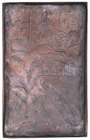 1983. "Bábolnai Napok" Br plakett, hátlapon akasztó (192x121mm) T:2