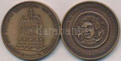 Bognár György (1944-) 1988. "30 éves a Magyar Vagon és Gépgyár Éremgyűjtő Szakkör Győr" Br...