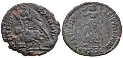 Római Birodalom / II. Constantius 337-361. AE 19mm Cu (2,34g) + Siscia / Valens 364-367. AE 18mm Cu ...
