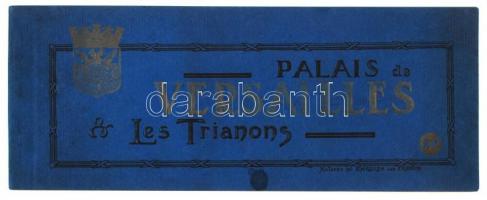 cca 1900-1910 A Versailles-i kastély szépségeit bemutató leporelló 20 képpel, feliratokkal / cca 1900-1910 Palais de Versailles Les Trianons, leporello with 20 pictures