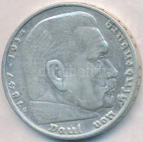 Német 3. Birodalom 1935G 5M Ag "Hindenburg" T:2
German Third Reich 1935G 5 Marks Ag "...