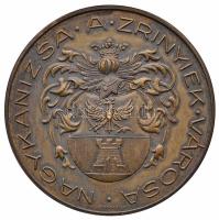 DN "Nagykanizsa a Zrínyiek városa" Br emlékérem "ARKANZAS BPEST" gyártói jelzéss...