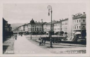 Besztercebánya, Fő tér, Juraj Laco, Alexander Edelmann és Kohn Ignác üzlete / main square, shops