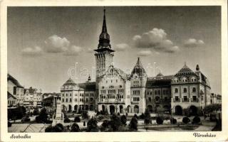 6 db RÉGI történelmi magyar városképes lap, vissza Alkalmi bélyegzéssel; Kassa, Kolozsvár, Szabadka / 6 old historical Hungarian town-view postcards, with vissza So. Stpl; Kosice, Cluj, Subotica