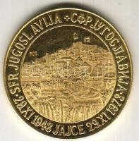 Jugoszlávia 1973. "Jajce 1943-Tito" Au 14,08 emlékérem T:2