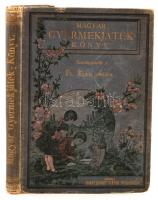Kiss Áron dr. (szerk.): Magyar gyermekjáték könyv. Budapest, é.n., Hornyánszky Viktor. Illusztrált, kiadói egészvászon kötésben. Kopottas sarkokkal, az első oldal szakadt.