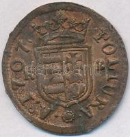 1707KB Rézpoltúra "II. Rákóczi Ferenc" (2,16g) T:3
Hungary 1707. Poltura "Francis II ...