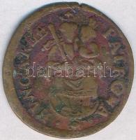 1706KB Rézpoltúra II. Rákóczi Ferenc (1,93g) T:3 ph. Hungary 1706. Poltura Francis II Rákóczi Kremnitz (1,93g) C:F edge error 