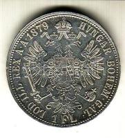 Ausztria 1879. 1Ft Ag T:1/2+ pici ph