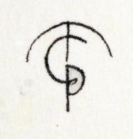 Molnár C. Pál (1894-1981): Úszómester, kis szériás ofszet-karton, 29x21 cm