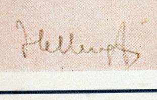 Helbing Ferenc(1870-1958): Tél. Nyomat, papír, jelzett a nyomaton, 24x17 cm