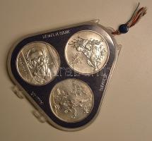 1976. 200Ft Ag (3x) "Festők I-Derkovits, Színyei, Munkácsi" sor T:BU eredeti MNB csomagolásban