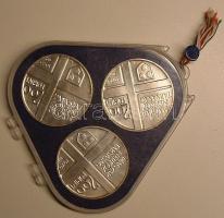 1976. 200Ft Ag (3x) "Festők I-Derkovits, Színyei, Munkácsi" sor T:BU eredeti MNB csomagolá...