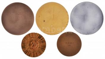 5db klf szocialista emlékérem és díjérem, közte 1973. "25 éves Újító Mozgalom 1948-1973" f...