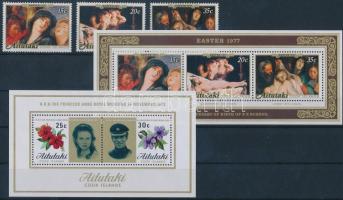 1973-1977 14 stamps + 2 blocks, 1973-1977 14 db bélyeg + 2 blokk