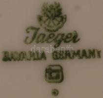 Bavaria virággal díszített porcelán váza, matricás, hibátlan, jelzett, m: 22 cm