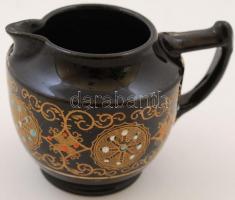 Gibson&Sons angol kerámia kávés csészék, kiöntővel, apró lepattanásokkal, jelzett, 3 db