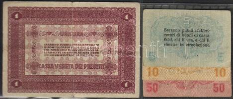 Olaszország/Velence/osztrák-magyar megszállás 1918. 5c,10c,50c,1L T:II,II/III