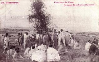 Shewa / Choa province, Groupe de soldats Abyssins / Abyssinian soldiers
