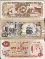 Guyana 1992. 1$,10$,20$ T:I
