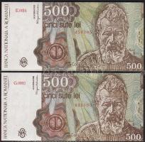 Románia 1991.április 500L (2x) T:I