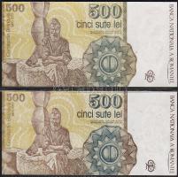 Románia 1991.április 500L (2x) T:I