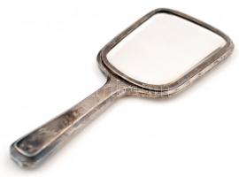 Régi, (cca 1900)ezüst (Ag),  pipere tükör, mesterjeggyel ellátva, min. 120gr, br:212gr