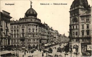 Budapest VIII. Rákóczi út (Blaha Lujza tér), Villamos és útépítés (Rb)