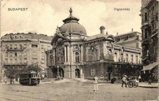 Budapest XIII. Vígszínház, villamos (fa)