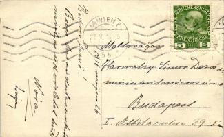 1916 Vienna, Wien; Magyar katona lóháton / military building, Hungarian soldier on horseback; photo