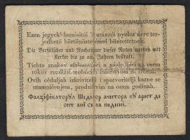 1849. 30kr "Kossuth bankó" érdekes tévnyomata jobboldali "Völgyi Ferenc Kincst. főpén...