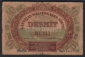 Lettország 1919. 10R T:III/IV R!