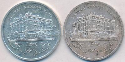 1992. 200Ft Ag "MNB" (2x) T:2,2-